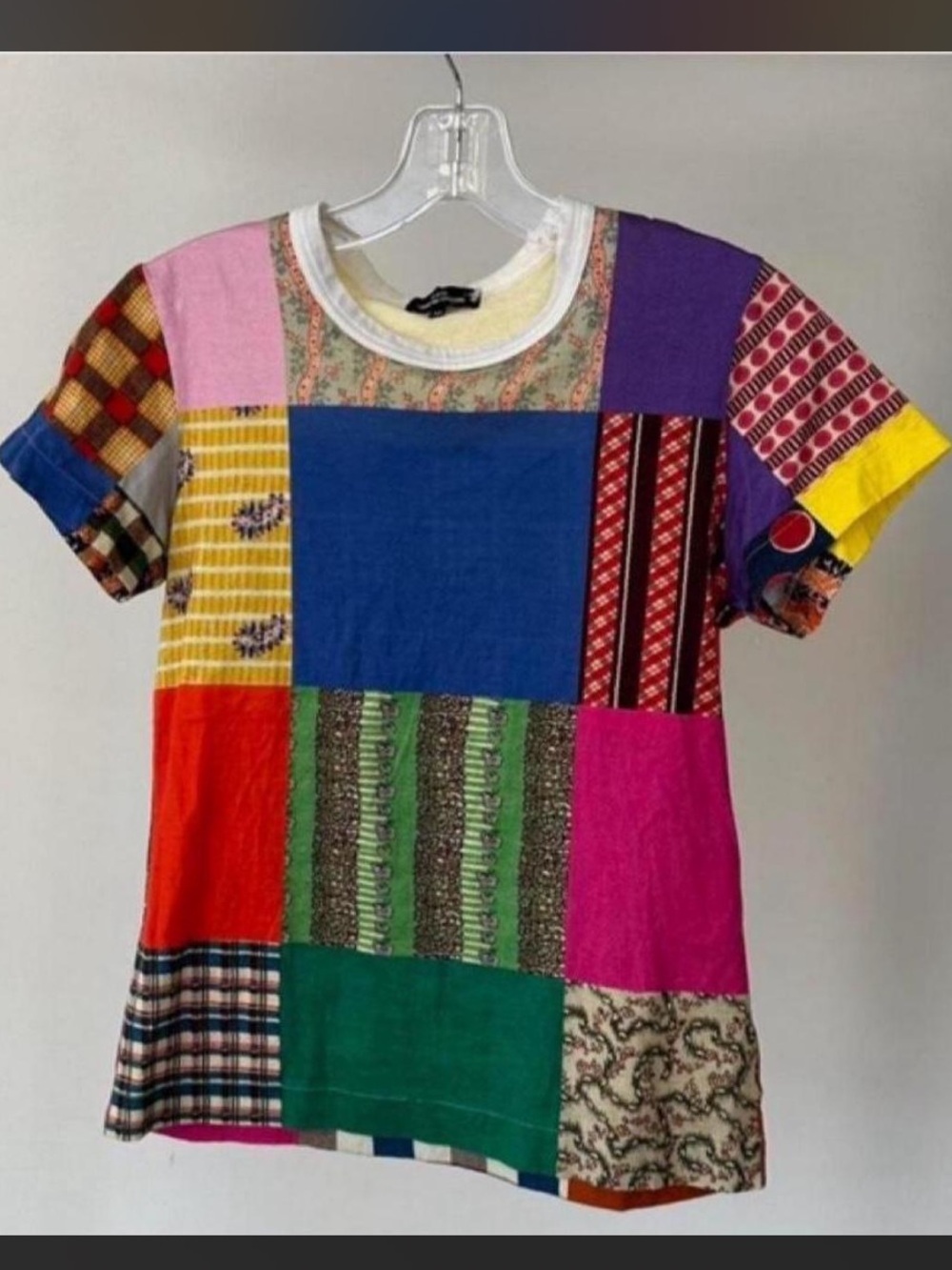 Comme De Garçons Tricot Patchwork Short-Sleeve Tee - Multicolor
